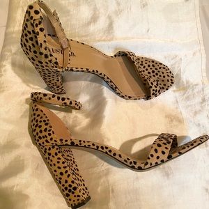 Cheetah Print JUSTFAB Heels (10W)